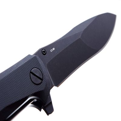 Mr. Blade Convair Folder - D2 Steel - G10 Handle Black - Vicious Agressive Design - EDC (Black)