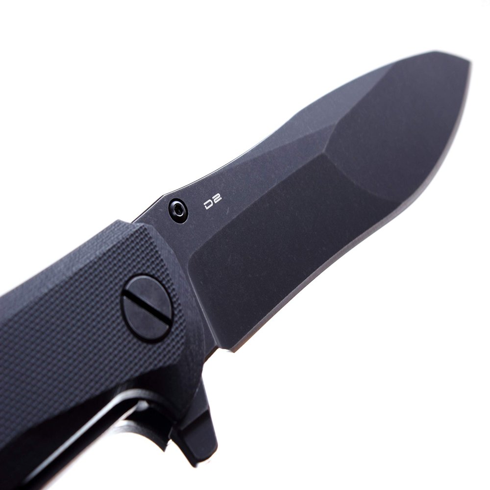 Mr. Blade Convair Folder - D2 Steel - G10 Handle Black - Vicious Agressive Design - EDC (Black)