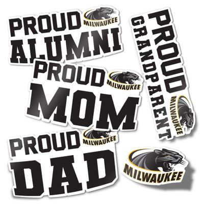 Desert Cactus University of Wisconsin Milwaukee Sticker Panthers Vinyl Decal Laptop Water Bottle Car Scrapbook (Family Full Sheet)