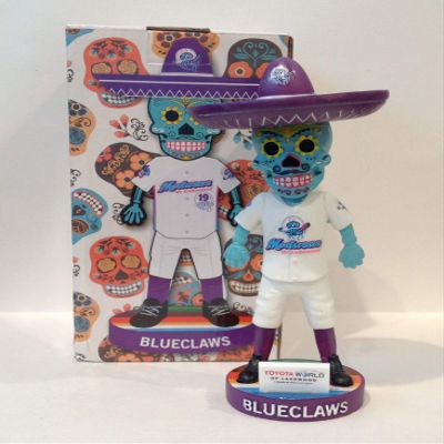 Sugar Skull Lakewood Blueclaws Day of The Dead 2019 Copa Diversion Bobblehead SGA