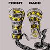 Pins & Aces Golf Co. Dont Tread On Me Premium Driver Headcover - Quality Leather, Hand-Made 1 Wood Head Cover - Style and Customize Your Golf Bag - Tour Inspired, American, Patriotic Classic Design view 4