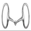 Showman Stainless Steel 5" Eggbut Snaffle Bit view 1