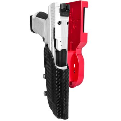 Pro Heavy Duty Competition Holster fits Canik TP9SFx (Right-Hand Draw, Red/Carbon Fiber)