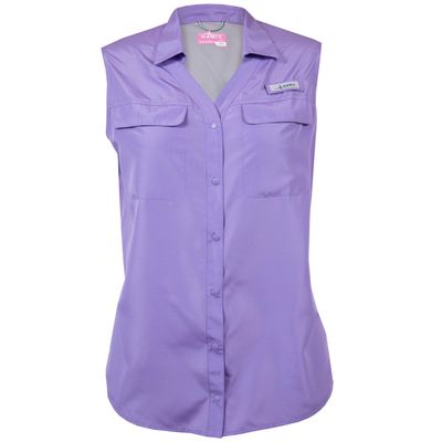 Habit Women's Sleeveless River Shirt, Fairy Wren, Medium