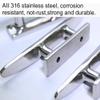 Boat Cleat Open Base Boat Cleat, Dock Cleat All 316 Stainless Steel Boat Mooring Accessories, Include Installation Accessories Screws (8 inch-1PCS) view 3
