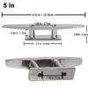 Boat Cleat Open Base Boat Cleat, Dock Cleat All 316 Stainless Steel Boat Mooring Accessories, Include Installation Accessories Screws (5 inch-2PCS) view 3