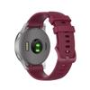 Silicone Watchband Replacement Compatible for Garmin Vivoactive 4S Smart Watch, 18MM Band Width (Wine Red) view 2