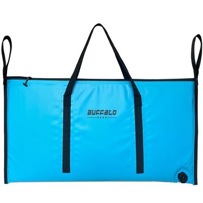 Buffalo Gear Insulated Fish Cooler Bag 40x18 Inch,Monster Leakproof Fish Kill Bag,Large Portable Waterproof Fish Bag,Keep Ice-cold More Than 48 Hours (Blue)