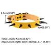 FM FM42 Yellow Simulated Leather PU Black-tone Spikes Rivets Punk Rock Gothic Choker Collar Necklace PN2844 view 2