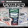 Las Vegas Raiders 100 Piece Poker Chips view 2