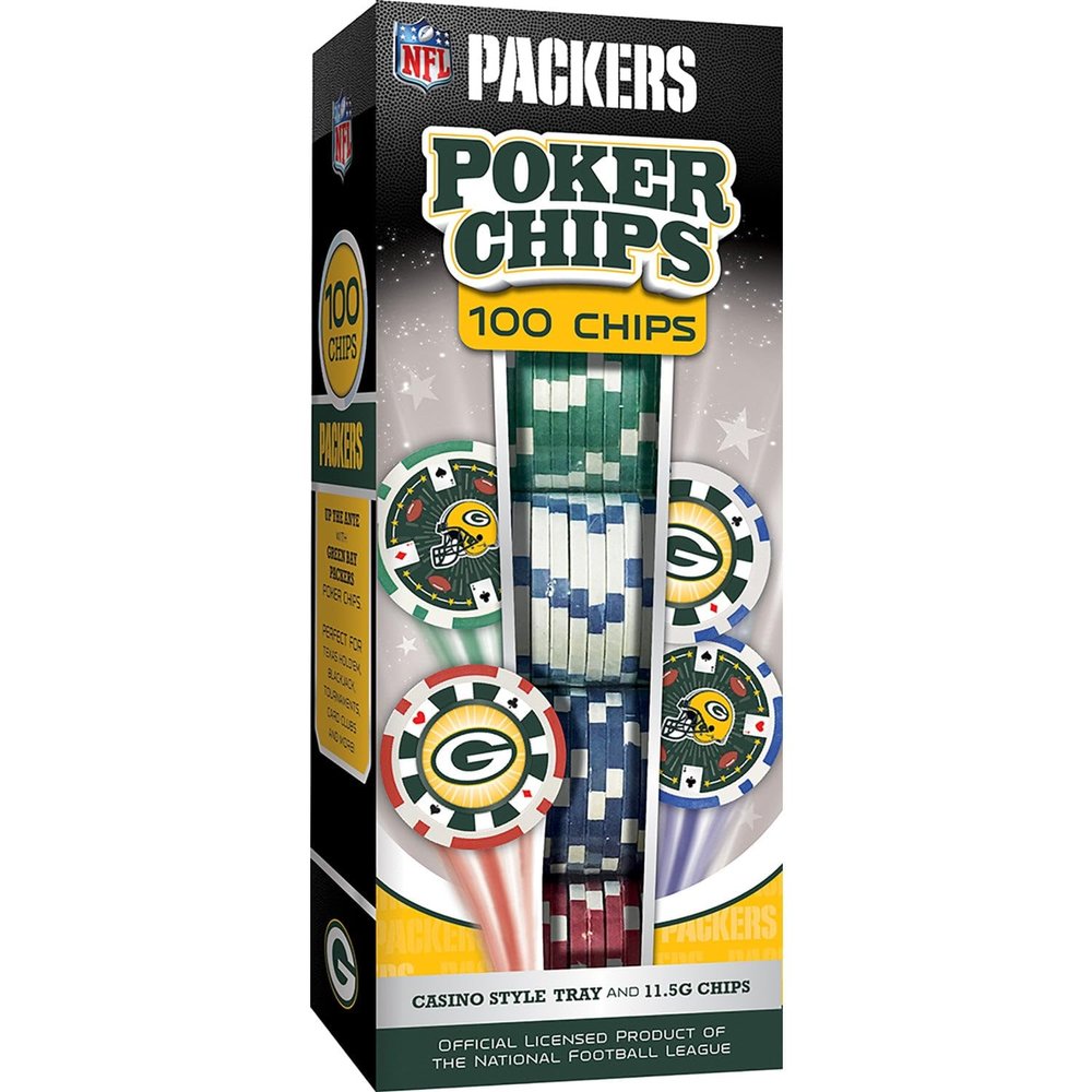 Green Bay Packers NFL Poker Chips 100pc