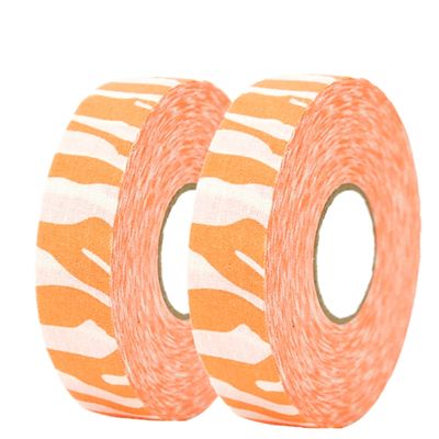 MEZUT Hockey Tape Cloth Easy to Stretch and Tear,Athletic Sport Hockey, Baseball Tape,1" x 27 yd (2 Rolls) (Camo Orange)
