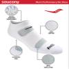 Saucony Men's RunDry Mesh Ventilating Comfort Fit Performance No-Show Socks, Available in M-XXL (6, 12, 18, White (6 Pairs), XX-Large view 4
