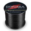 Dorisea Extreme Braid 100% Pe Black Braided Fishing Line 109Yards-2187Yards 6-550Lb Test Fishing Wire Fishing String Incredible Superline Zero Stretch (500m/546Yards 80lb/0.48mm) view 2