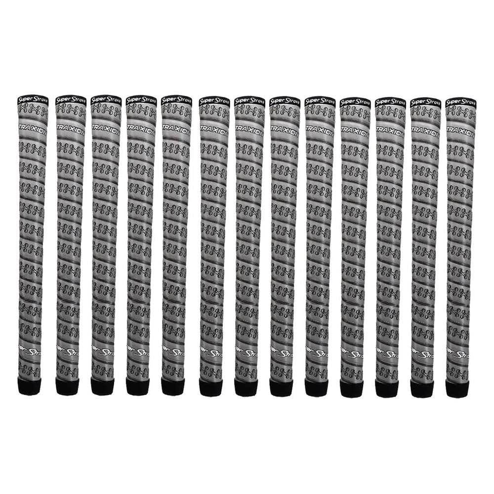 Golf Bundle 13 Super Stroke Traxion Wrap Golf Grips, Undersize Gray