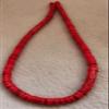 4mm mm8mm Hot Red Turquoise Gemstone Heishi Slice Rondelle Wheel Loose Beads 16inch (4mm) view 1