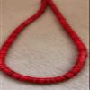 4mm mm8mm Hot Red Turquoise Gemstone Heishi Slice Rondelle Wheel Loose Beads 16inch (4mm) view 3