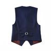 YuanLu Vest for Boys 3 Piece Formal Silm Fit with Tie and Bowtie Blue Size 10 view 3