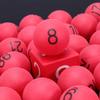 100pcs Plastic Table Tennis Balls 4cm Numbered Bingo Ball Balls Colored Pong Balls 1-100 Wedding Birthday Party Supplies Red view 4