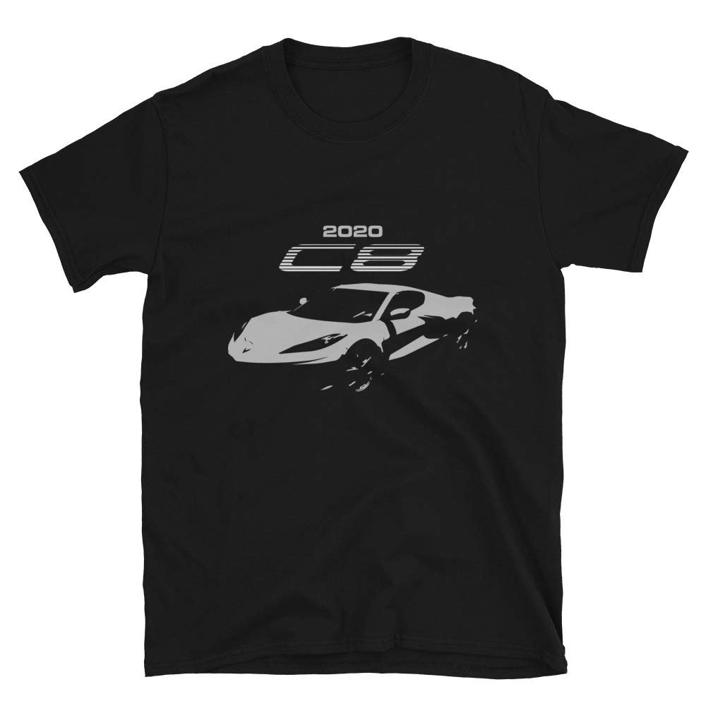 JG Infinite 2020 C8 Sports Car Stingray Short-Sleeve Unisex T-Shirt Black