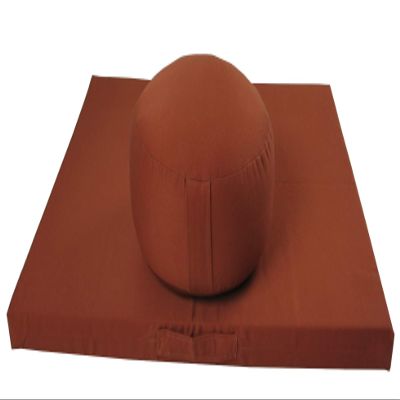 Round Zafu and Deluxe Zabuton Meditation Cushion Set (2pc) (Clay)