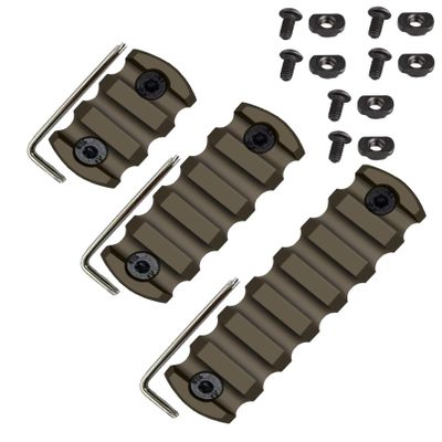 GOTICAL Pack of 3 to 7 Slots, 5 Slots, 3 Rail Slots - l 6 Screws and 6 Nuts with 3 Allen Keys