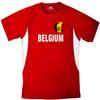 Custom Belgium Soccer Ball 1 Jersey Youth Large in Scarlet Red and White view 1