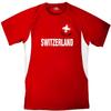 Custom Switzerland Soccer Ball 1 Jersey Adult Large in Scarlet Red and White view 1