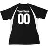 Custom Morocco Soccer Ball 1 Jersey Adult X-Large in Black and White view 2