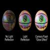 HW HOLOWIN Reflective Glowing Holographic Luminous Basket Ball for Night Game, Perfect HoloHoops Toys (Reflective Black, Size 7) view 3