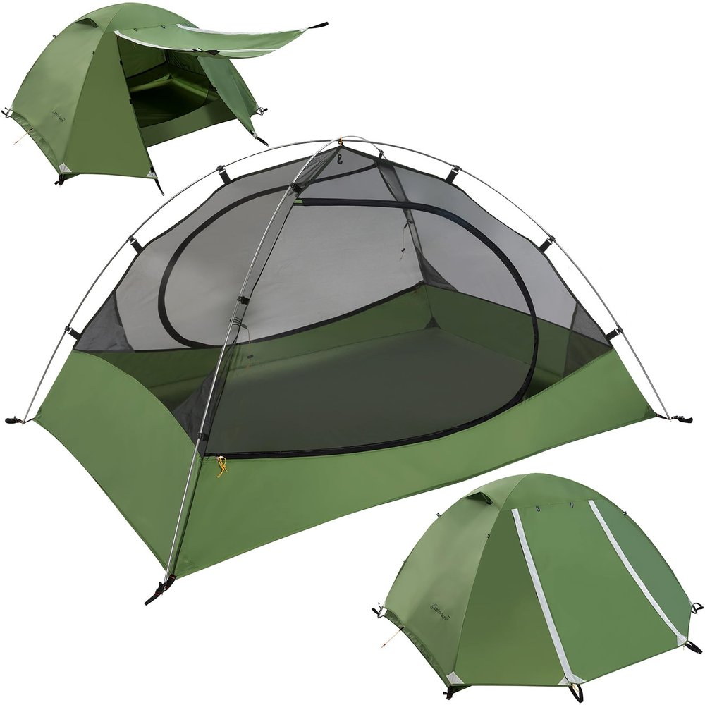 Clostnature Lightweight Backpacking Tent - 3 Person Ultralight Waterproof Camping Tent, 3 Season Large Size Easy Setup Tent for Family, Outdoor, Hiking and Mountaineering