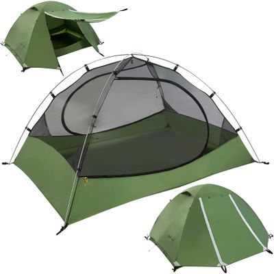 Clostnature Lightweight Backpacking Tent - 4 Person Ultralight Waterproof Camping Tent, 3 Season Large Size Easy Setup Tent for Family, Outdoor, Hiking and Mountaineering