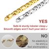 9mm Gold Chain for Women, Hip hop Jewelry Thick Chunky Figaro Chain Necklace, Never Fade,18 inches view 3