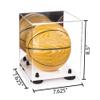 Better Display Cases Acrylic Mini - Miniature (not Full Size) Basketball Display Case with Mirror, Black Risers and White Base (A015-BR) view 2