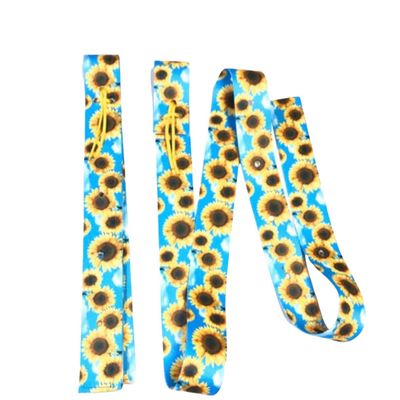 cinch strap set latigo sunflower 2"