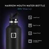 IRON FLASK Camping & Hiking Hydration Flask with Straw, BPA-Free Insulated Stainless Steel Sports Water Bottle - 32 oz Twilight Blue view 2