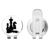 888 Graphics Chess Figures Play Chess Golf Hat Clip with Magnetic Ball Marker view 1