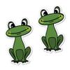 888 Graphics Cute Frogs Golf Hat Clip with Magnetic Ball Marker view 4