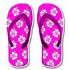 888 Graphics Flip Flops Pink Golf Hat Clip with Magnetic Ball Marker view 4