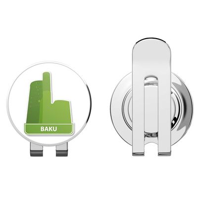 888 Graphics Baku Azerbaijan Golf Hat Clip with Magnetic Ball Marker