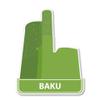 888 Graphics Baku Azerbaijan Golf Hat Clip with Magnetic Ball Marker view 4