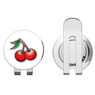 888 Graphics Cherries Cute Golf Hat Clip with Magnetic Ball Marker