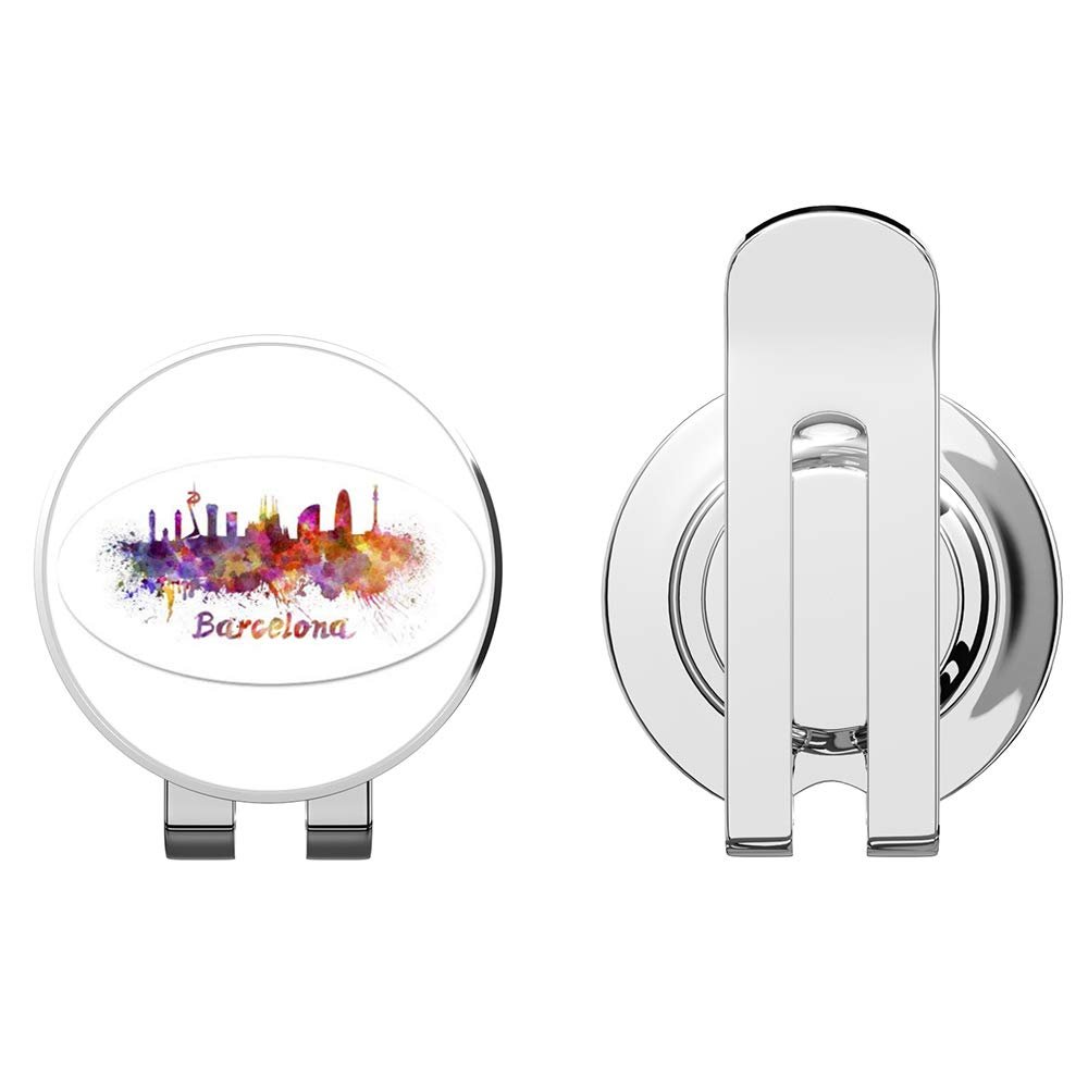 888 Graphics Barcelona Colorful Golf Hat Clip with Magnetic Ball Marker