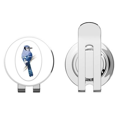 888 Graphics Blue Jay Golf Hat Clip with Magnetic Ball Marker