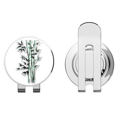 888 Graphics Bamboo Plant Golf Hat Clip with Magnetic Ball Marker