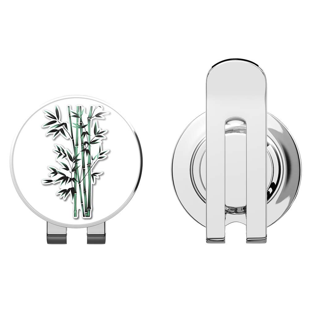 888 Graphics Bamboo Plant Golf Hat Clip with Magnetic Ball Marker