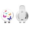 888 Graphics Colorful Butterflies Beautiful Golf Hat Clip with Magnetic Ball Marker view 1