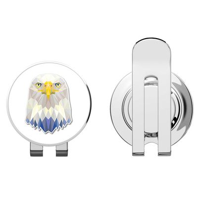 888 Graphics Eagle Triangles Golf Hat Clip with Magnetic Ball Marker