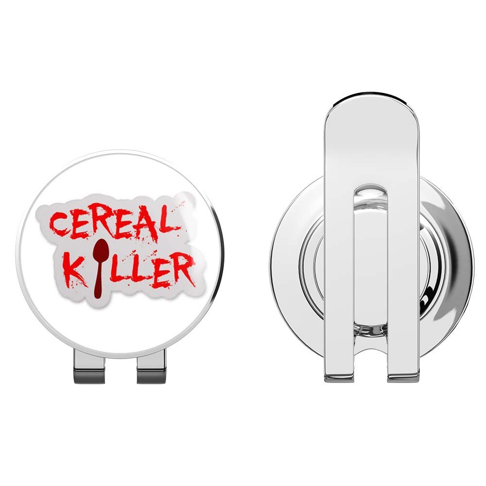 888 Graphics Cereal Killer Funny Golf Hat Clip with Magnetic Ball Marker
