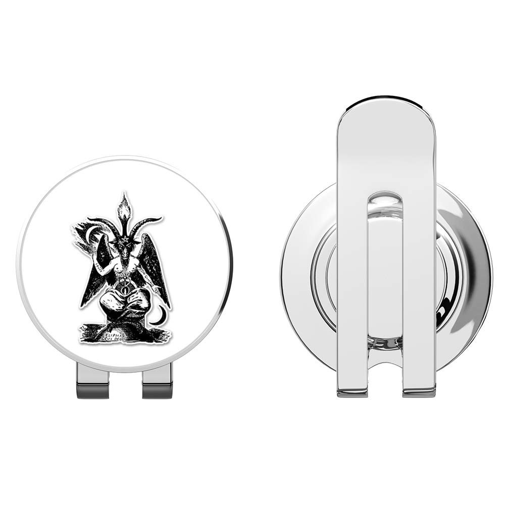 888 Graphics Baphomet Lucifer Golf Hat Clip with Magnetic Ball Marker